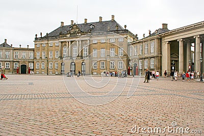 Amalienborg -Royal palace of Copenhagen Editorial Stock Photo