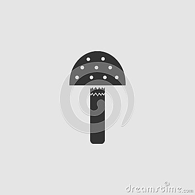 Amanita icon flat Cartoon Illustration