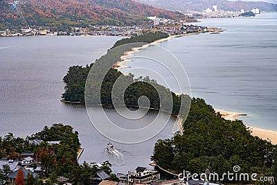 View of Amano hashidate Kyoto, Japan Stock Photo