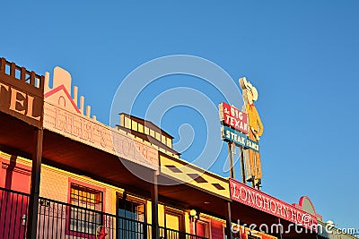 Big Texan Steak Ranch, famous steakhouse restaurant Editorial Stock Photo