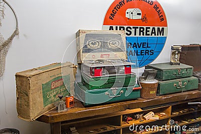 Vintage Coleman Camp Stove Editorial Stock Photo