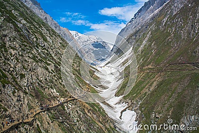 Amarnath yatra marg Stock Photo