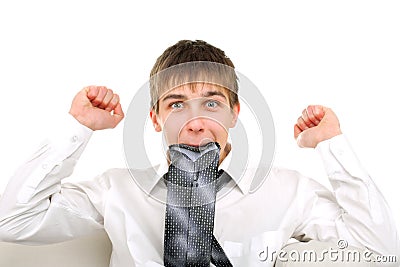 Amazed teenager Stock Photo