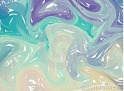 Amazing acrylic texture. Abstract unique handmade background. Vector illustration Vector Illustration