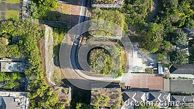 Amazing aerial view of Patung Garuda Wisnu Kencana in Bali Stock Photo