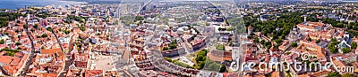 Amazing aerial view of the Tallinn Stock Photo