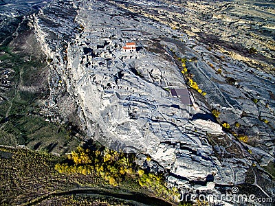 Amazing aerial view of Uplistsikhe Stock Photo