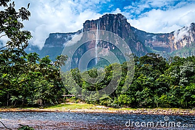 Amazing Angel Falls, Venezuela Stock Photo