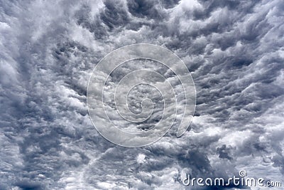 Amazing apocalyptic clouds before a storm Stock Photo