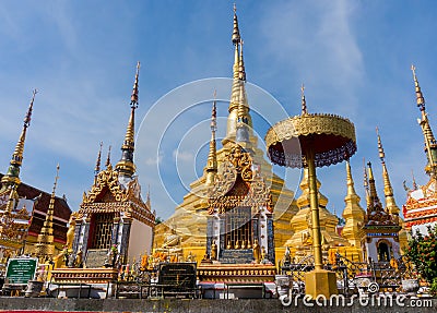 Amazing architecture of wat praboro Stock Photo