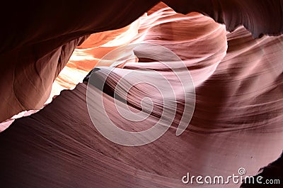 Amazing Arizona Red Rock Slot Canyon Stock Photo