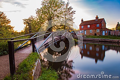 River Wey Guildford Surrey England Stock Photo