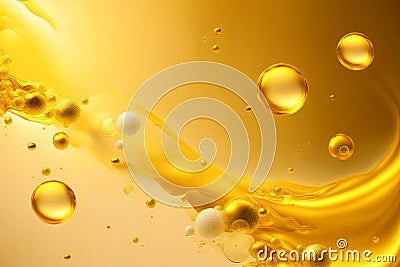 An amazing background with floating bubbles. Whimsical Bubble Delight. Generative AI Stock Photo