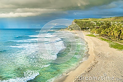 Boucan Canot Beach at Reunion Island, Africa Stock Photo