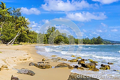 Amazing Beach Front in Phu Quoc, Vietnam Stock Photo