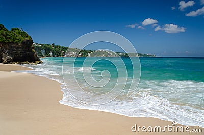Amazing and Beautiful Dreamland Beach Bali Stock Photo