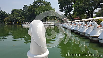 Amazing boat ride in the river Stock Photo