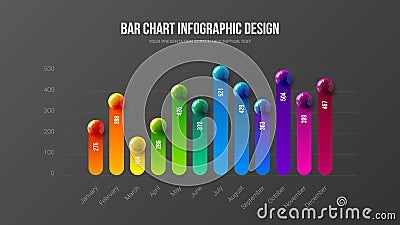 Amazing business infographic presentation vector illustration concept. Corporate marketing analytics data report creative design l Vector Illustration