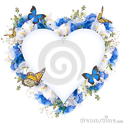 Amazing butterfly fairy of flowers Stock Photo