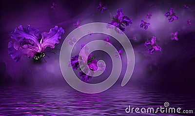 Amazing butterfly fairy Stock Photo