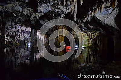 Cave of Diros, Greece Stock Photo