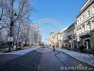 Amazing city of KoÅ¡ice architecture in Slovakia Editorial Stock Photo