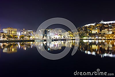 Amazing cityscape of Kavala, Greece Editorial Stock Photo