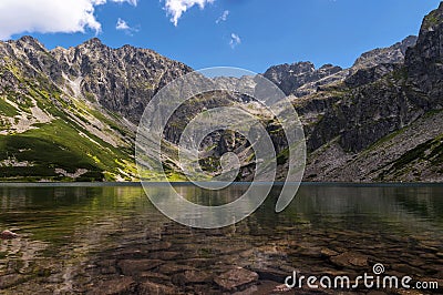 Amazing clear mountain lake. Tatry. Poland Stock Photo