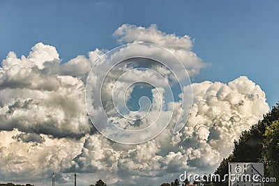 Amazing cluods formation in the sky Stock Photo