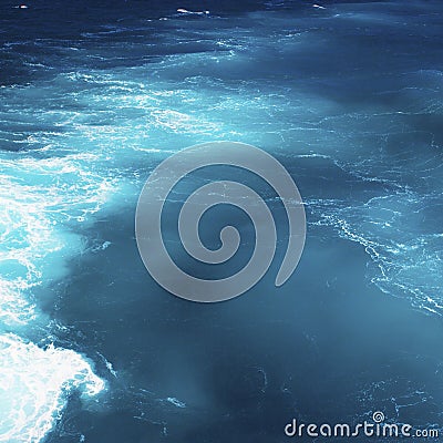 Amazing colours water with waves Stock Photo