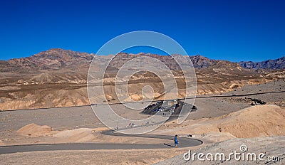 The amazing Death Valley National Park in California - DEATH VALLEY - CALIFORNIA - OCTOBER 23, 2017 Editorial Stock Photo