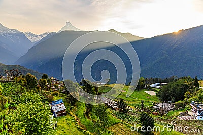 Amazing early morning view Stock Photo