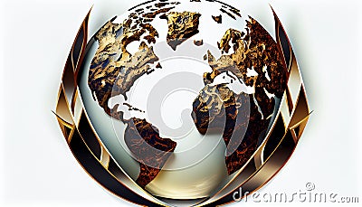 Amazing Earth Logos.Earth day concept Stock Photo