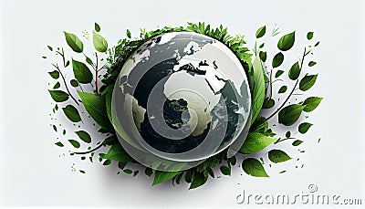 Amazing Earth Logos.Earth day concept. Stock Photo