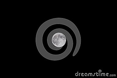 Amazing full moon with all the craters visible clearly Stock Photo