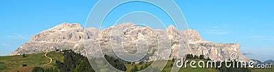 Amazing landscape at the Dolomites, Italy. view at Sella group during summer time Stock Photo