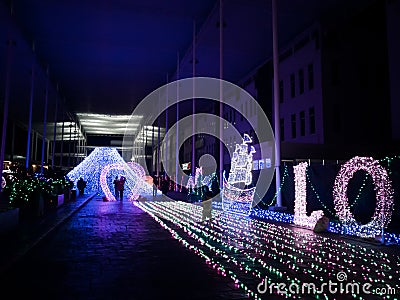 Amazing light festival Editorial Stock Photo