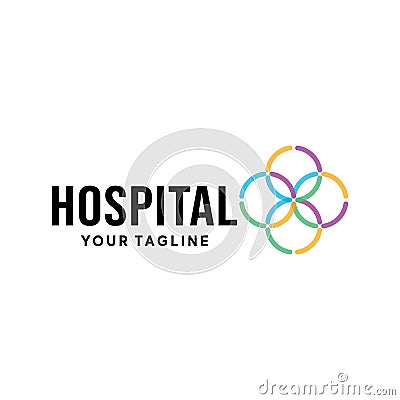 Amazing and modern logo for medical companies design Vector Illustration