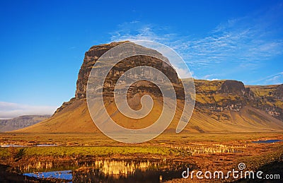 Amazing mountain landscape in Iceland Stock Photo