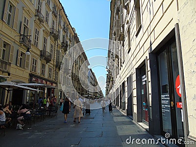 An amazing photography of the city of Turin Editorial Stock Photo