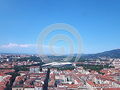 An amazing photography of the city of Turin from italy Stock Photo