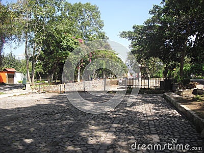 Alameda of the Calvario in the colonial City of Antigua Guatemala 3 Editorial Stock Photo