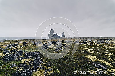 Amazing rock formation, Londrangar, Snaefellsness peninsula, Iceland Stock Photo