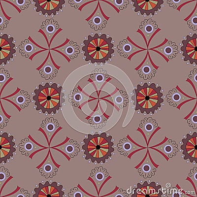 Amazing seamless pattern. Vector Illustration