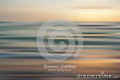 Amazing seascape vector background Vector Illustration