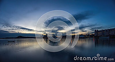 Amazing seaside view of Oslo city in Norway, Scandinavia Editorial Stock Photo