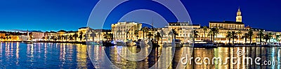 Amazing Split waterfront evening panorama Stock Photo