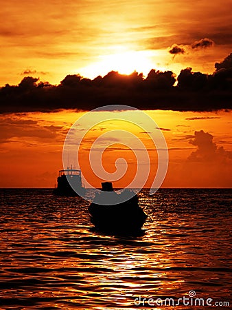 Amazing sunset Stock Photo