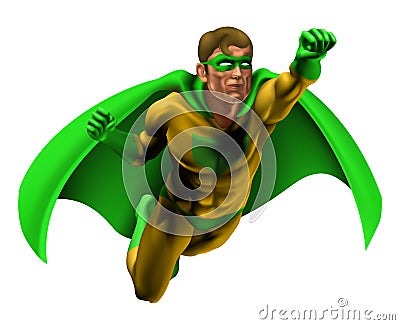 Amazing Superhero Illustration Vector Illustration