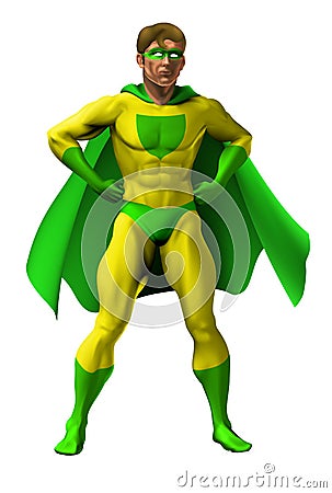 Amazing Superhero Illustration Vector Illustration